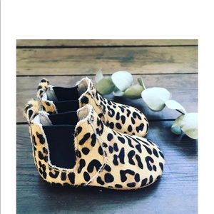 NEW.  “Wild One” Chelsea Boots Baby-Soft Sole, Leopard, from Bohemia’s Closest